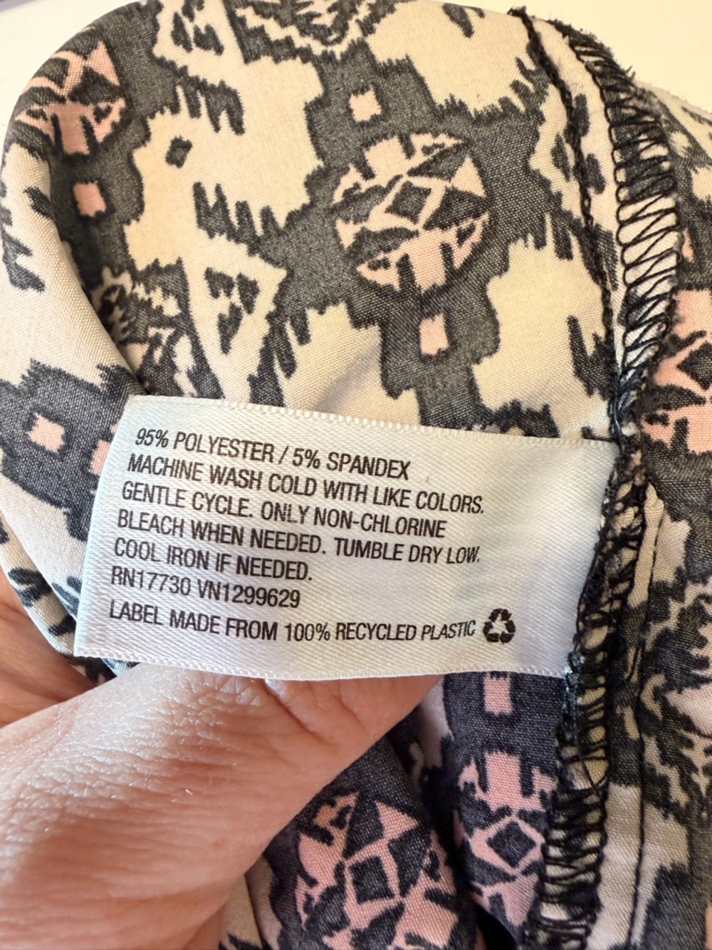 Xhilaration Beige & Black Boho Wide-Leg Harem Pants - Picture 9 of 9